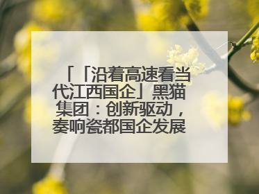 「沿着高速看当代江西国企」黑猫集团：创新驱动，奏响瓷都国企发展新乐章