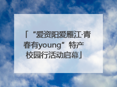 “爱资阳爱雁江·青春有young”特产校园行活动启幕