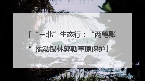 “三北”生态行：“两笔账”撬动锡林郭勒草原保护