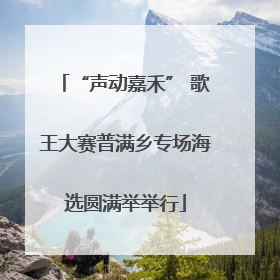 “声动嘉禾” 歌王大赛普满乡专场海选圆满举举行