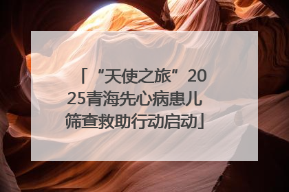 “天使之旅”2025青海先心病患儿筛查救助行动启动