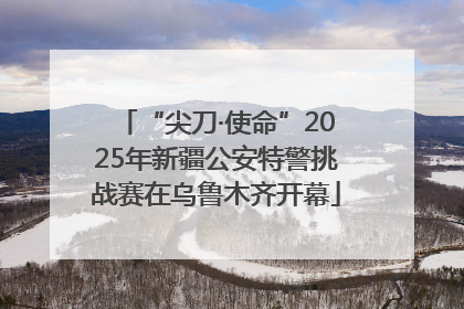 “尖刀·使命”2025年新疆公安特警挑战赛在乌鲁木齐开幕