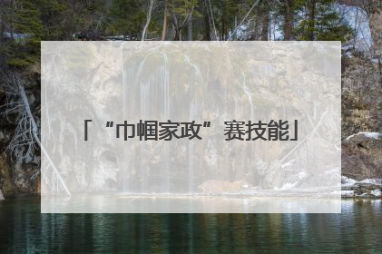 “巾帼家政”赛技能