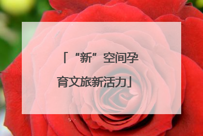 “新”空间孕育文旅新活力