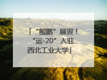 “鲲鹏”展翼！“运-20”入驻西北工业大学