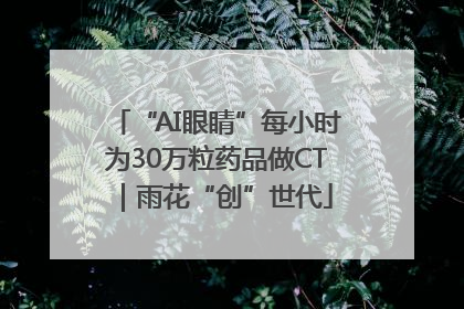 “AI眼睛”每小时为30万粒药品做CT｜雨花“创”世代