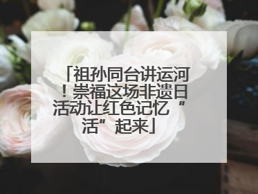 祖孙同台讲运河！崇福这场非遗日活动让红色记忆“活”起来