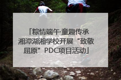 粽情端午·童趣传承 湘潭湖湘学校开展“致敬屈原”PDC项目活动