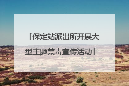 保定站派出所开展大型主题禁毒宣传活动