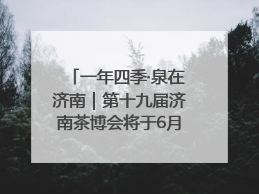 一年四季·泉在济南｜第十九届济南茶博会将于6月20日开幕