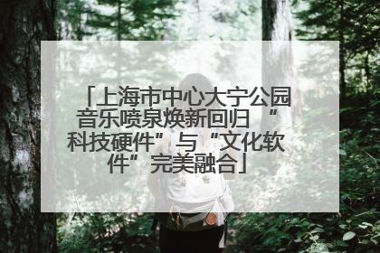 上海市中心大宁公园音乐喷泉焕新回归 “科技硬件”与“文化软件”完美融合