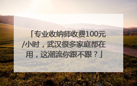 专业收纳师收费100元/小时，武汉很多家庭都在用，这潮流你跟不跟？