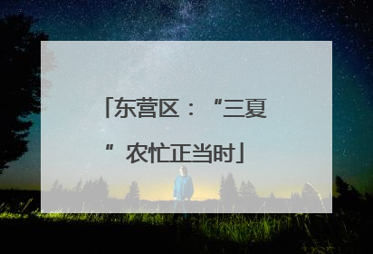 东营区：“三夏”农忙正当时