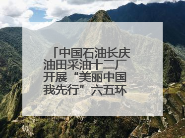 中国石油长庆油田采油十二厂开展“美丽中国我先行”六五环境日主题活动