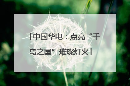 中国华电：点亮“千岛之国”璀璨灯火