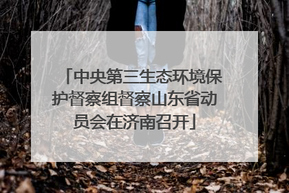 中央第三生态环境保护督察组督察山东省动员会在济南召开
