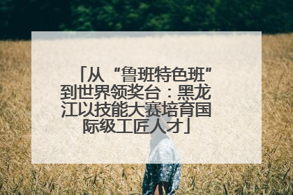 从“鲁班特色班”到世界领奖台：黑龙江以技能大赛培育国际级工匠人才