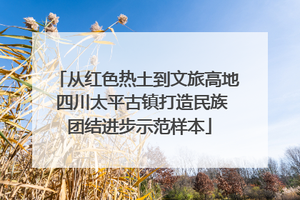 从红色热土到文旅高地 四川太平古镇打造民族团结进步示范样本