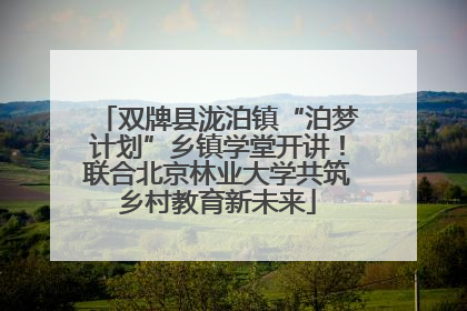 双牌县泷泊镇“泊梦计划”乡镇学堂开讲！联合北京林业大学共筑乡村教育新未来