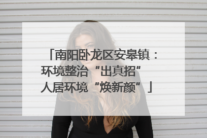 南阳卧龙区安皋镇：环境整治“出真招” 人居环境“焕新颜”