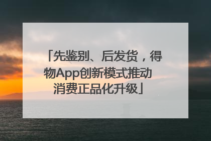 先鉴别、后发货，得物App创新模式推动消费正品化升级