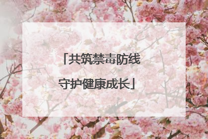 共筑禁毒防线 守护健康成长
