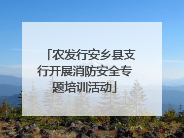 农发行安乡县支行开展消防安全专题培训活动