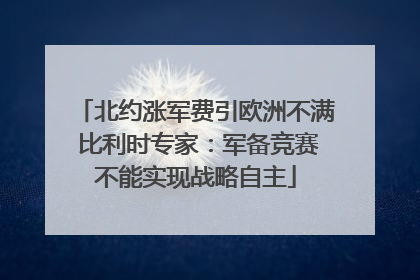 北约涨军费引欧洲不满 比利时专家：军备竞赛不能实现战略自主