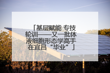 基层赋能 专技轮训——又一批体液细胞形态学高手在宜昌“毕业”