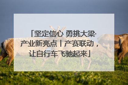 坚定信心 勇挑大梁·产业新亮点丨产赛联动，让自行车飞驰起来