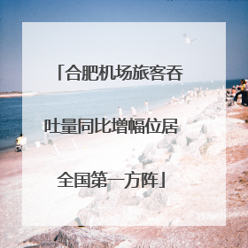 合肥机场旅客吞吐量同比增幅位居全国第一方阵