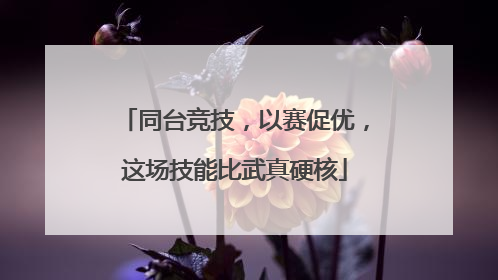 同台竞技，以赛促优，这场技能比武真硬核