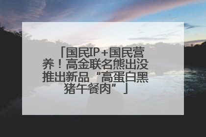 国民IP+国民营养！高金联名熊出没推出新品“高蛋白黑猪午餐肉”
