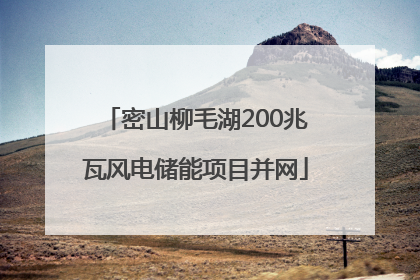 密山柳毛湖200兆瓦风电储能项目并网