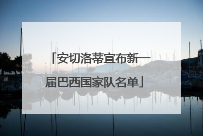 安切洛蒂宣布新一届巴西国家队名单