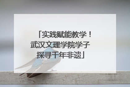 实践赋能教学！武汉文理学院学子探寻千年非遗