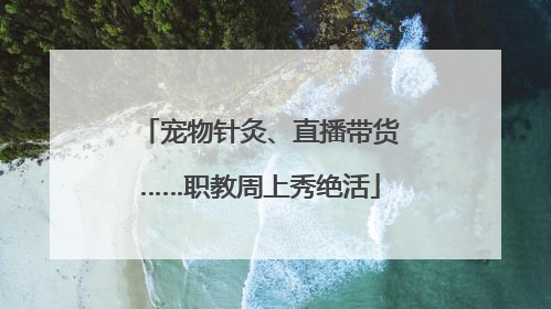 宠物针灸、直播带货……职教周上秀绝活