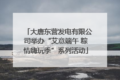 大唐东营发电有限公司举办“艾意端午 粽情嗨玩季”系列活动