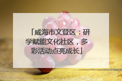 威海市文登区：研学赋能文化社区，多彩活动点亮成长