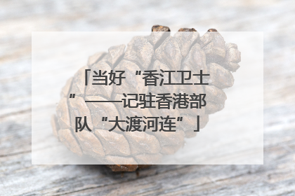 当好“香江卫士”——记驻香港部队“大渡河连”