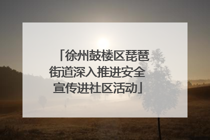 徐州鼓楼区琵琶街道深入推进安全宣传进社区活动