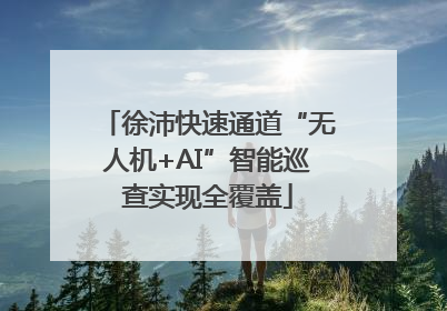 徐沛快速通道“无人机+AI”智能巡查实现全覆盖