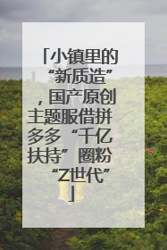 小镇里的“新质造”，国产原创主题服借拼多多“千亿扶持”圈粉“Z世代”