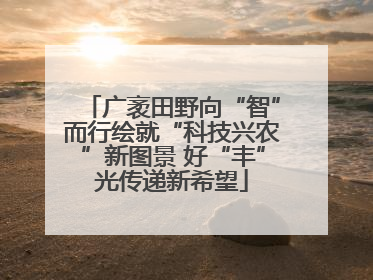 广袤田野向“智”而行绘就“科技兴农”新图景 好“丰”光传递新希望