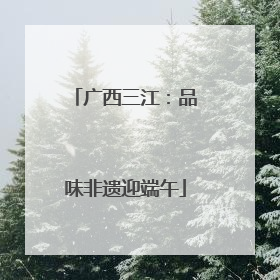广西三江：品味非遗迎端午