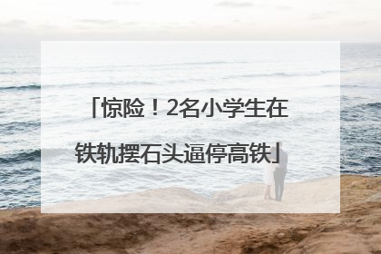 惊险！2名小学生在铁轨摆石头逼停高铁