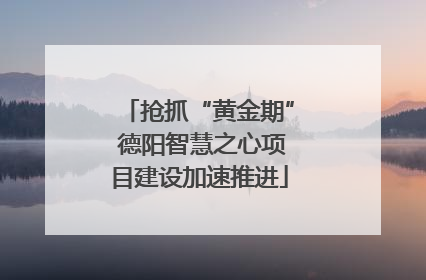 抢抓“黄金期” 德阳智慧之心项目建设加速推进