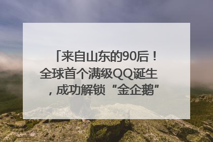 来自山东的90后！全球首个满级QQ诞生，成功解锁“金企鹅”，是继承父亲账号