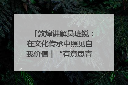 敦煌讲解员班锐：在文化传承中照见自我价值｜“有意思青年”高校公益计划