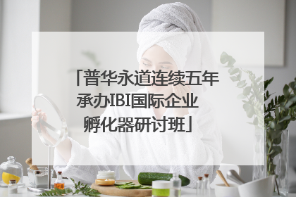 普华永道连续五年承办IBI国际企业孵化器研讨班